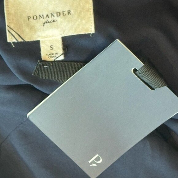 Pomander Place Ophelia Navy Tweed Fringe Mini Dress NWT Size S - Picture 11 of 12